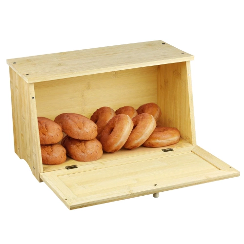 FC-B209 | Bamboo bread bin | Food storage container for bread, bread, rolls, food