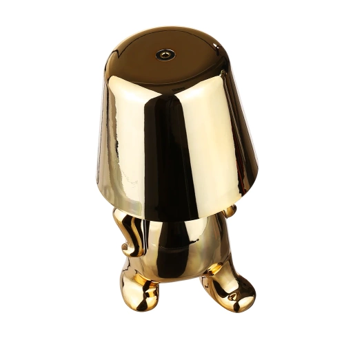 HJA23-F-OURO | Candeeiro de mesa LED | Uma lâmpada noturna moderna com bateria embutida e controle de toque