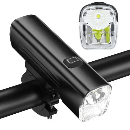 Fahrradlicht mit leistungsstarkem 4800 mAh Akku | 1000 lm USB-C LED Fahrradscheinwerfer – Abblend- und Fernlicht | BH-530 