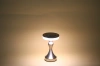 HJA14-A-SILVER | Stolní lampa s vestavěnou baterií | Noční lampa se třemi barvami světla | Atmosférická lampa do hotelu nebo restaurace