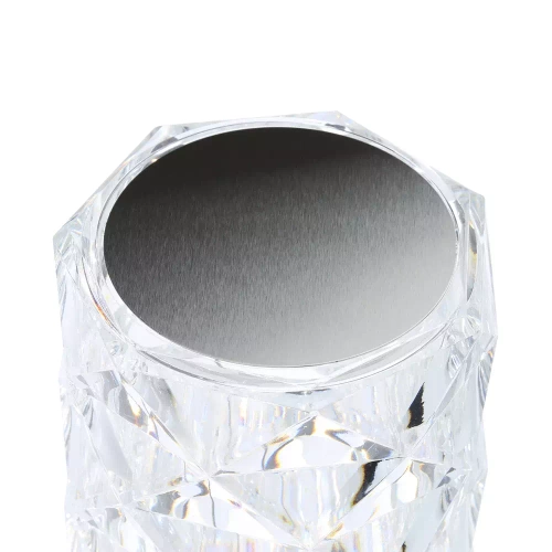 RPL-C03-W | Lampă de masă cu LED din cristal | model trandafir | 3 culori de lumină, panou tactil, cablu USB-C, baterie de 2000 mah