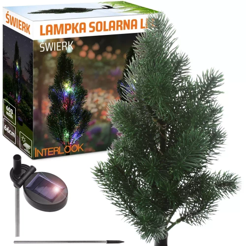 FLD-34 | Spruce LED garden solar lamp | 66cm, 600mAh