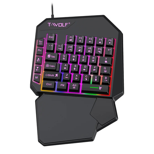 T19 | One-handed gaming keyboard with LED backlight