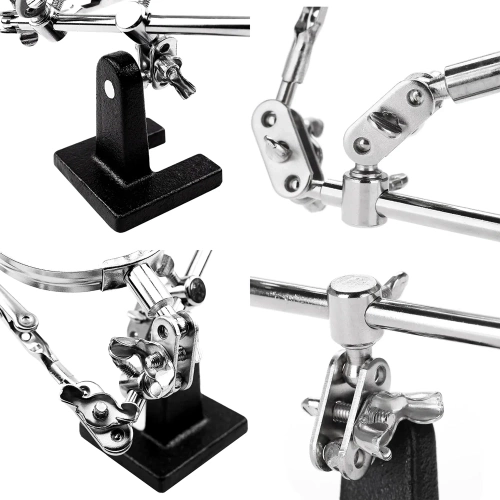 TE-805-B | Universal loddeværktøj | Tredje Arm | forstørrelsesglas