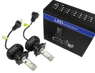 A set of LED bulbs H4 50W 8000 lm CSP