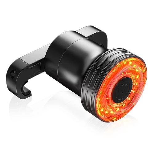 Smart baglygte til cyklen | LED-belysning med bremsesensor | IP65 Vandtæt LED Baglygte til Cykel med Bremsefunktion og USB-Opladning | BK-L117