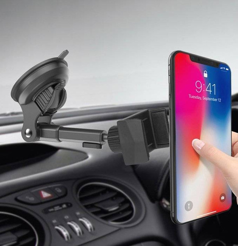PSI-C054 | Soporte para teléfono de coche con brazo telescópico | en el parabrisas