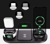 WD-01 | Estação de acoplamento QI para Apple iPhone Airpods Watch | carregador sem fio 15W | 3 plugues - USB-C / Lightning / Micro USB