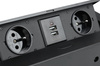 JX-S267K | Dvojitá uzemnená zásuvka + 2x USB skryté v doske stola