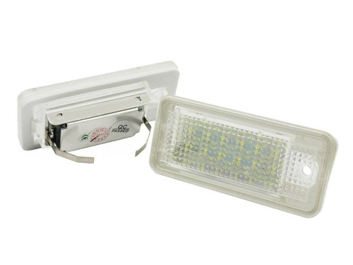 LHLP015S28 | LED Kennzeichenbeleuchtung mit E-Prüfzeichen, Ersatz für  Audi A3 S3 A4 S4 A6 S6 A8 S8 Q7 RS4 RS6 | LED Nummernschildbeleuchtung | CANBUS Lampe, 2 Stück