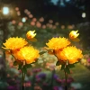 FLD-10-Y | Garden solar lamp LED Peony yellow | 80cm, 600mAh