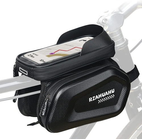 Fahrradrahmentasche | Touchscreen Handyhülle | wasserdichte Fahrrad-EVA-Tasche | Fahrrad Organizer 464-OPP