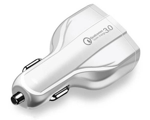 CA-005 | 2x USB 1x rychlonabíječka do auta Type-C | Quick Charge 3.0 rychlé nabíjení | Ambientní LED