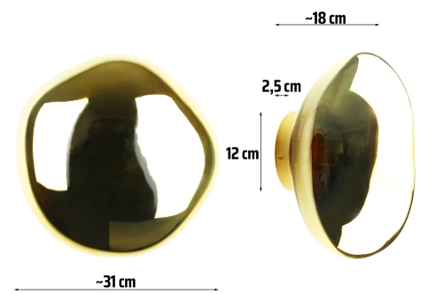 XDL-C300-GOLD | Nástěnné svítidlo nepravidelného tvaru | Moderní závěsná lampa
