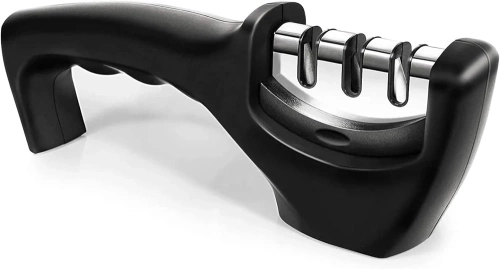 KN-830-NEGRO | Afilador de cuchillos | Afilado en tres etapas |