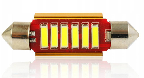 Autó LED izzó C5W 6 SMD 7014 CAN BUS