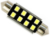 Auto LED žiarovka C5W 8 SMD 5630 CAN BUS