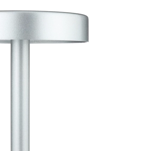 HJA28-ZILVER-2 | 34 cm Tafellamp met ingebouwde batterij | Nachtlamp met drie kleuren licht | Sfeerlamp voor hotel of restaurant