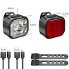 USB LED fietsverlichting set voor + achter | Waterdichte fietsverlichting | BK-L325