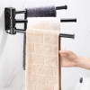 Handtuchhalter für Badezimmer | 3 schwenkbare Arme | BTS-R003-B