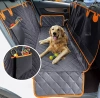 DM-015 | Alfombrilla para transporte de animales, funda para asiento trasero con bolsillo y red desmontable | Impermeable