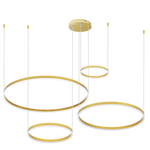 RLK-C04-157W-G | Mehrteilige moderne Pendelleuchte | LED | Gold