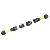 Wasserdichte Kabelmuffe IP68 | Schnellverbinder + Schraubverbinder 3-polig 450 V 17,5 A für Kabel 3–9 mm | M682-C