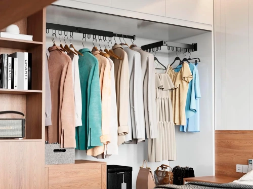 LYJ-D60-GRAY | Foldable clothes hanger | Foldable dryer | Wall rail with hooks