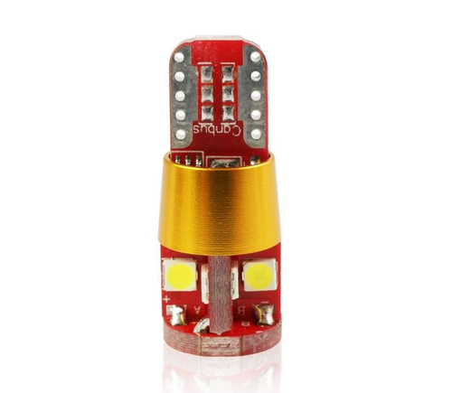 Automobilio LED lemputė W5W T10 12 SMD 3030 GOLD CANBUS