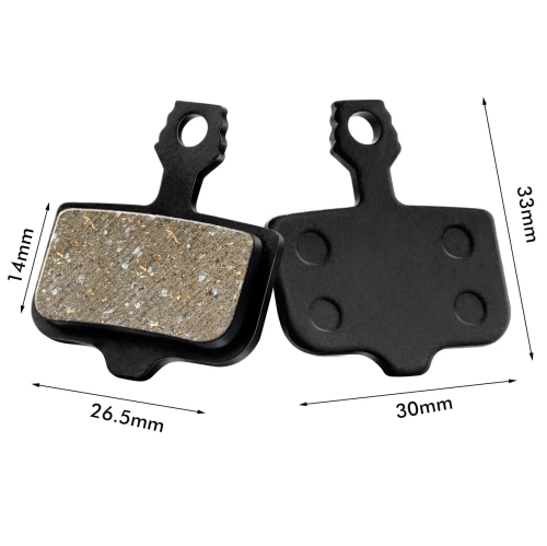 Garnitures de frein semi-métalliques | Plaquettes de frein à disque compatibles avec Avid Elixir / SRAM Level | TP-02D