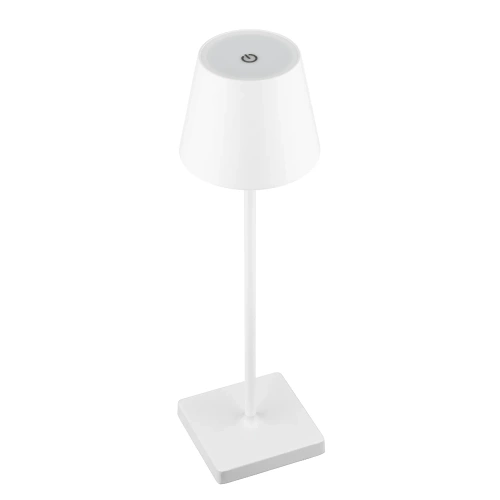 HJA18-BLANC | Lampe de table avec batterie intégrée | Lampe de nuit tactile