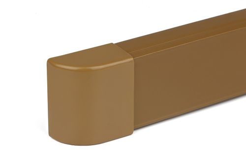 CDT-01 | Tapa final para tira adhesiva 40x20mm | Marrón