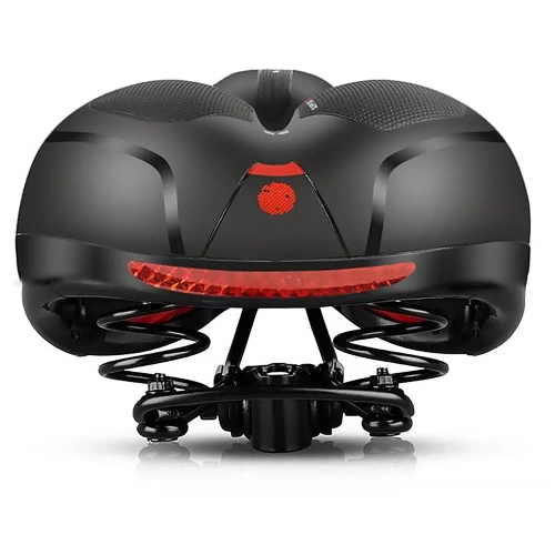 JC-011-NEGRU | Scaun de bicicleta ventilat | Construcție anti-șoc | reflectoare