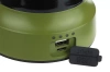 MI-880 | Lámpara LED de camping de estilo retro con función powerbank | Ajuste suave de brillo y color | 3000 mAh, 20-260 lm, 5-120 h, IPX6 | verde