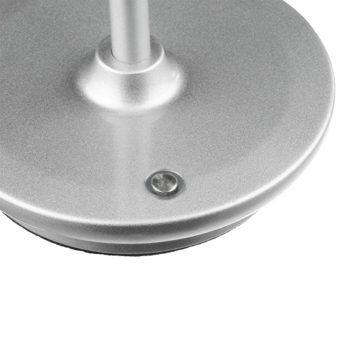 HJA15-PRATA | Candeeiro de mesa com bateria incorporada | Lâmpada noturna com três cores de luz | Lâmpada atmosférica para hotel ou restaurante