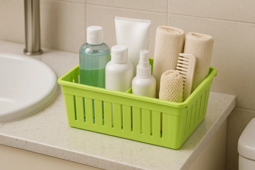 Organisateur à épices de cuisine | boîte de rangement avec compartiments | vert | KCS-L328-GREEN