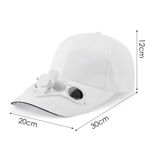 SFH-8934-ALB| Palarie solara cu moara de vant | Şapcă de baseball cu ventilator încorporat | Capac de racire