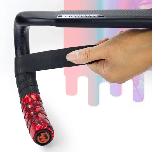 Nastro manubrio antiscivolo con catarifrangente | Nastro bici gravel in EVA+PU da 3,5 mm | XKHBD-1-R