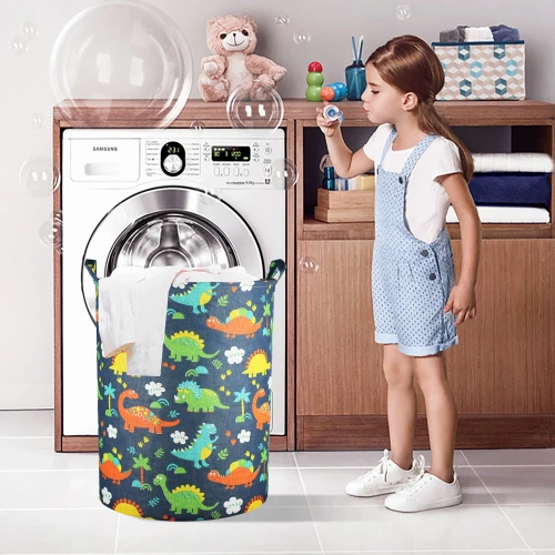 SN-B40-KLD | Recipiente de brinquedo | Cesto de roupa suja | Saco dobrável de 60L.