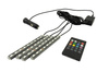 Iluminação LED RGB para o interior (cabine) do carro com controle remoto para tomada de isqueiro