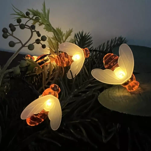 FLD-02-W | Venkovní solární včelí LED lampa | 73 cm, 600 mAh