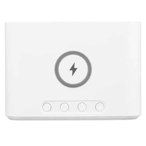 Despertador Inteligente com Carregador Sem Fio Qi 15W | Despertador com Três Alarmes | Relógio com Visor de Temperatura | SZ01-15W-W