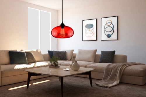 GB-D28-R | Lampă modernă din sticlă | roșu