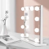 HZJ-V10 | Lămpi cu oglindă de toaletă pentru machiaj | 10 piese, 3 culori de iluminare, reglare luminozitate, cablu USB 2m