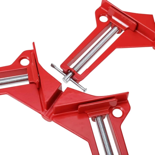 AZ-C90-RED | Carpentry angle clamp | Corner vice | Clamp for angle mounting