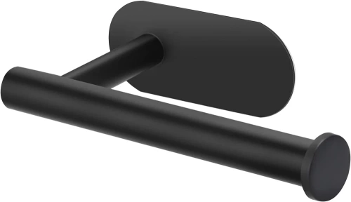 Toilettenpapierhalter | selbstklebend | schwarz | JZU-304-BLACK