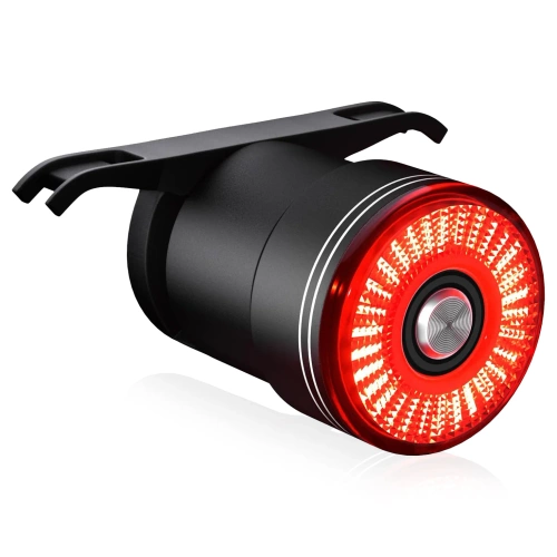 Luce posteriore intelligente per bicicletta | Illuminazione a LED con sensore freno | Luce posteriore a LED per bicicletta impermeabile IP65 con funzione frenante e ricarica USB | WD-SR