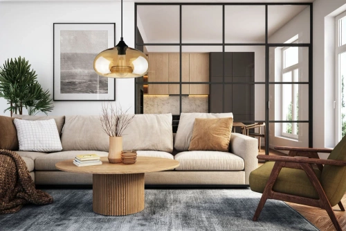 GB-D28-LBR | Modern glass pendant lamp | Light brown