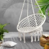DY-A003-VERT | Chaise suspendue, chaise brésilienne, panier, balançoire, hamac | jusqu&#39;à 120 kg