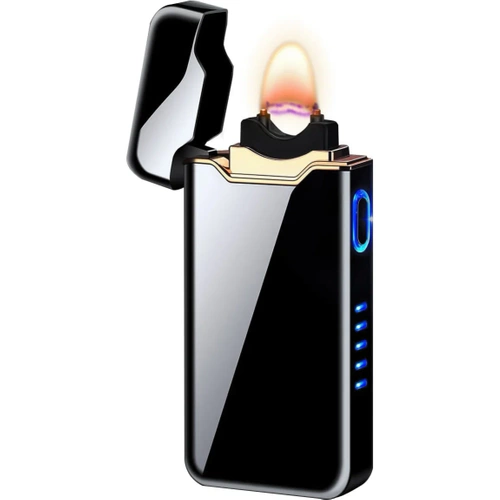 JL-818-BLACK | Modern plasma lighter | Electric lighter charged via USB